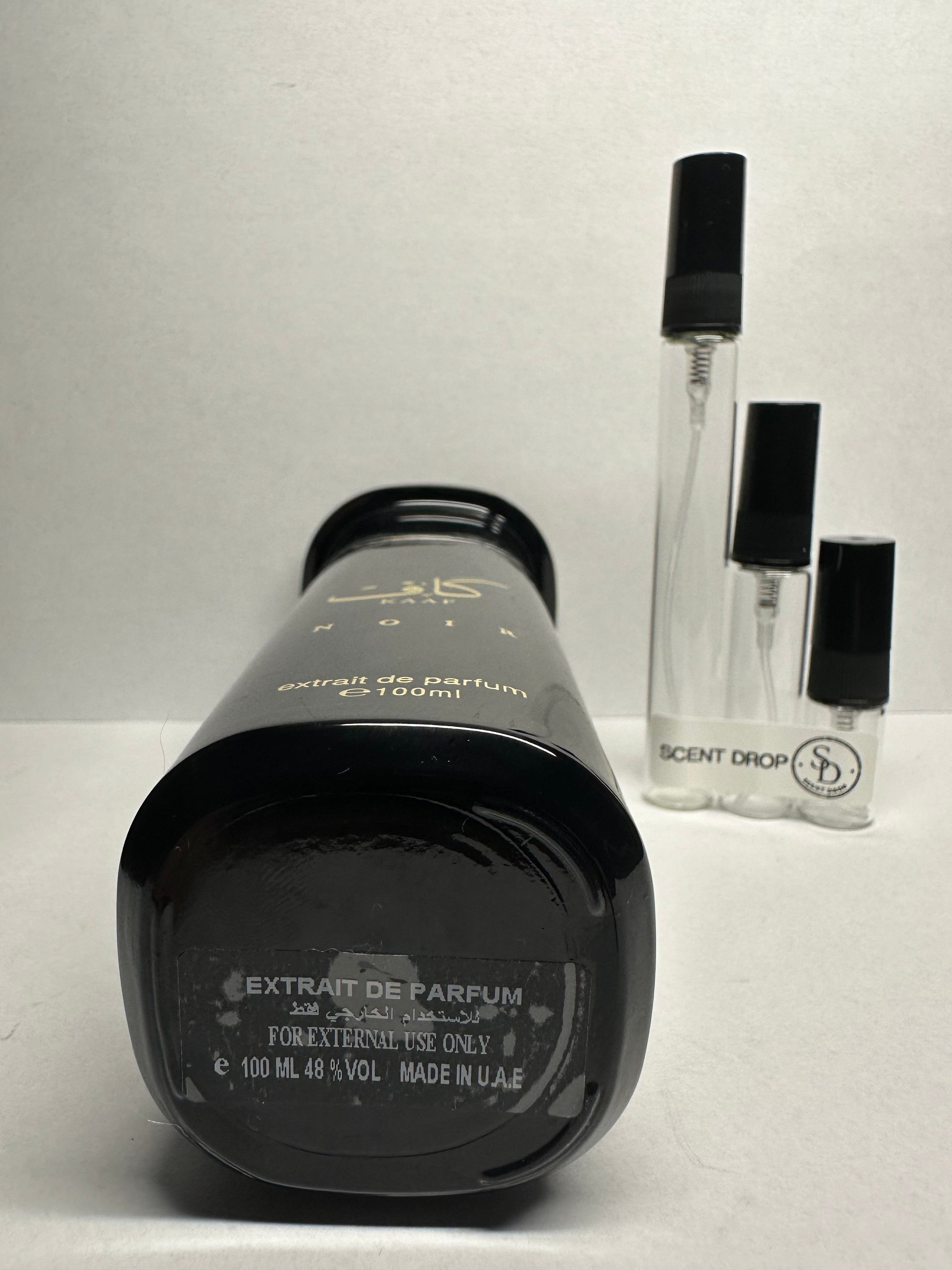 Ahmed Al Maghribi Kaaf Noir | Genuine Fragrance Sample | 2ml / 5ml / 10ml